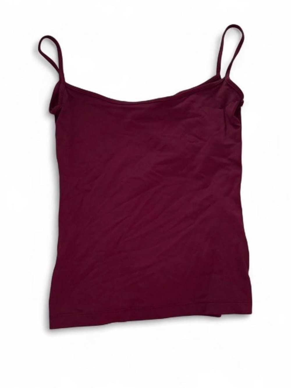 Zara Spaghetti Strap Tank Top - Burgundy